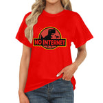 Women's No Internet Abstract Classic Fit T-shirt