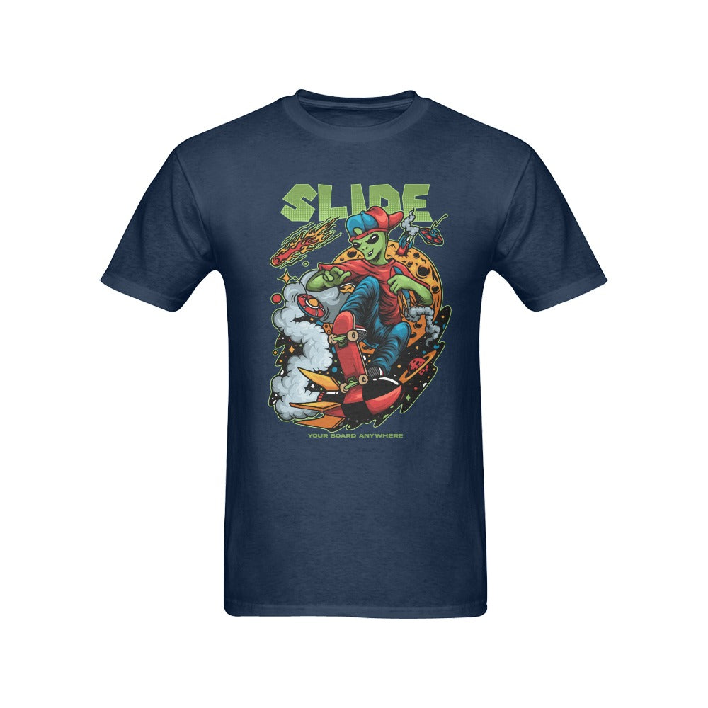 Men's Slide Streetwear Classic Fit T-shirt