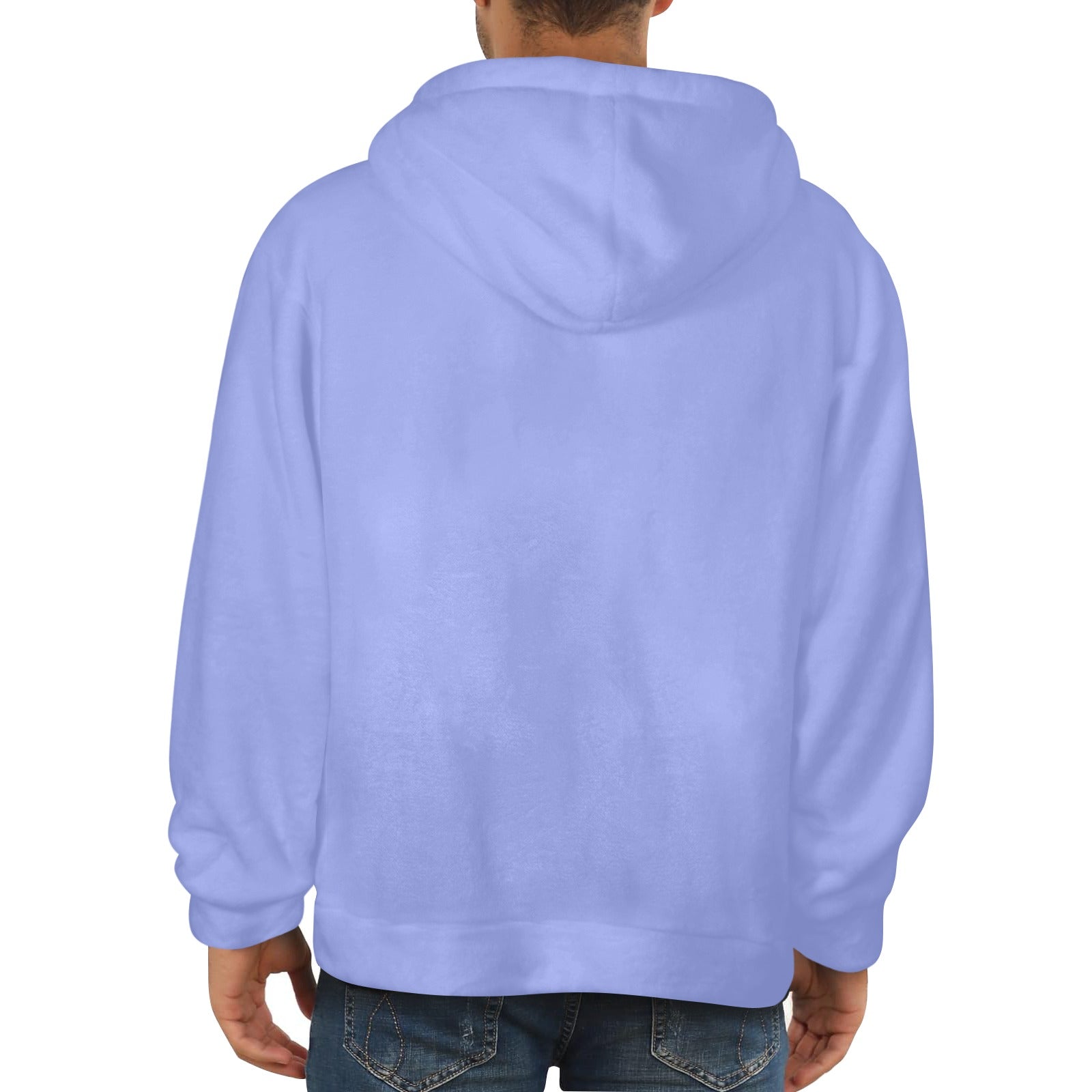 Men's Wild Blue Yonder Solid Flannel Hoodie