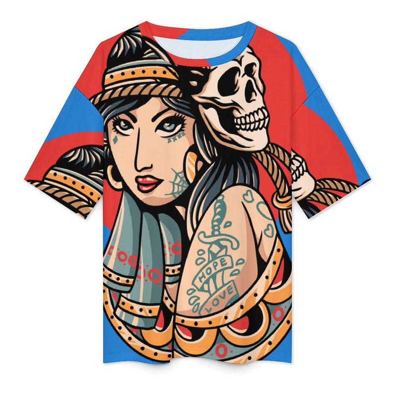 Women's Hippie Vibes Acid & Punk Oversized T-shirt