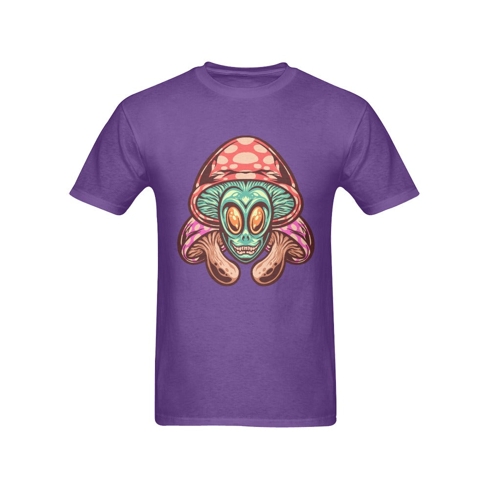 Men's Mushroom Alien Streetwear Classic Fit T-shirt