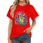 Women's Funky Mushroom Colony Acid & Punk Classic Fit T-shirt