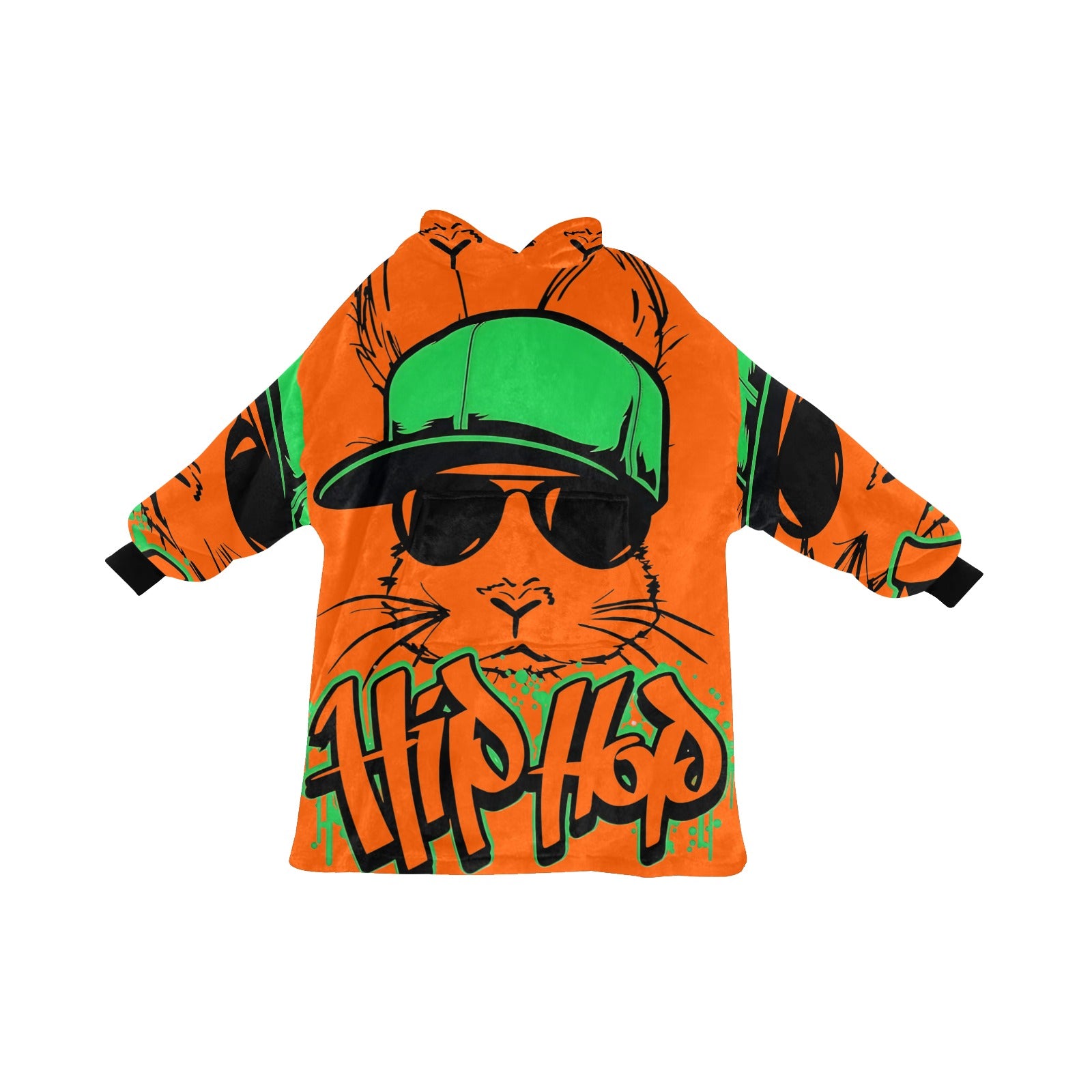 Men's Hip Hop Streetwear Blanket Hoodie