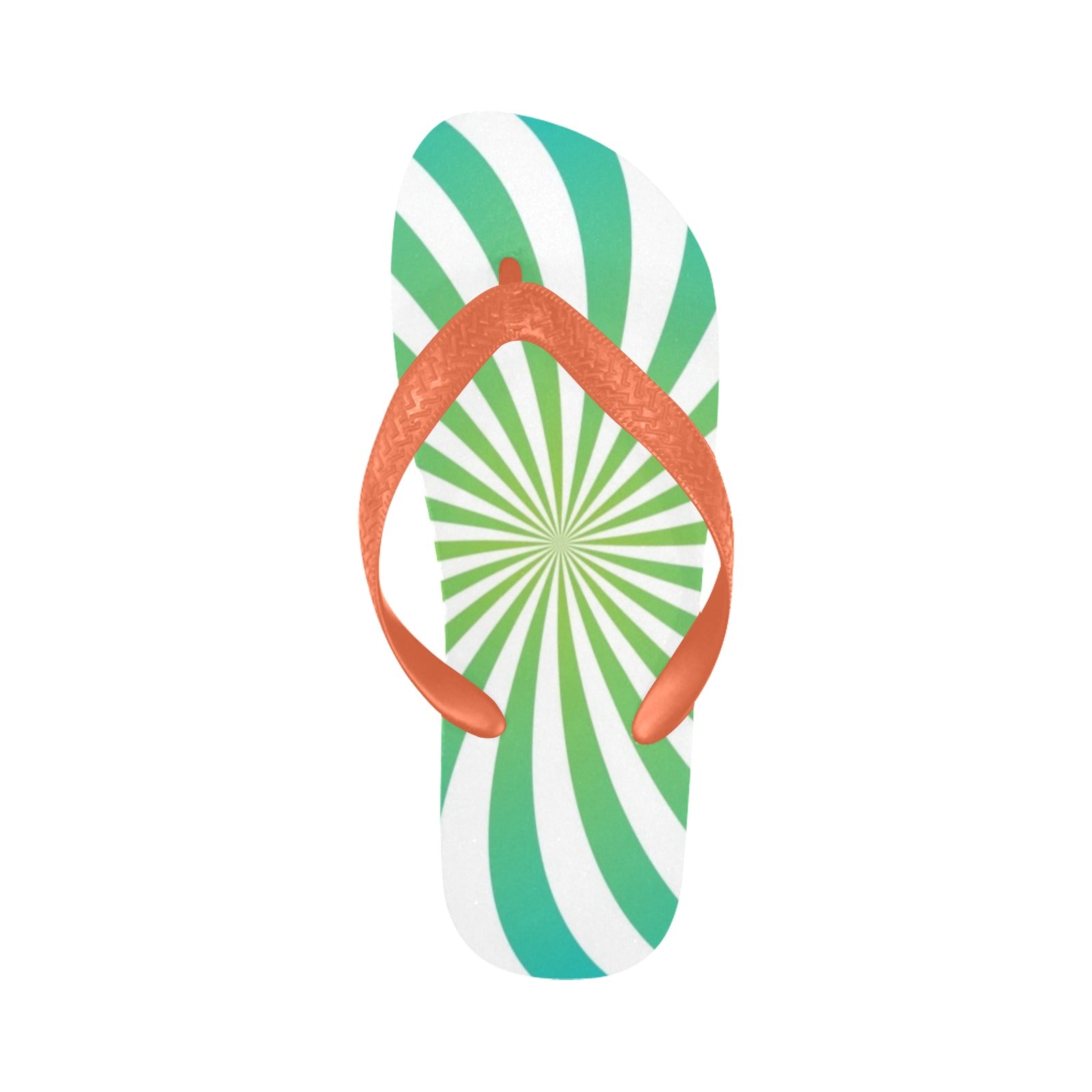 Men's Swirl Twist Abstract Flip Flops