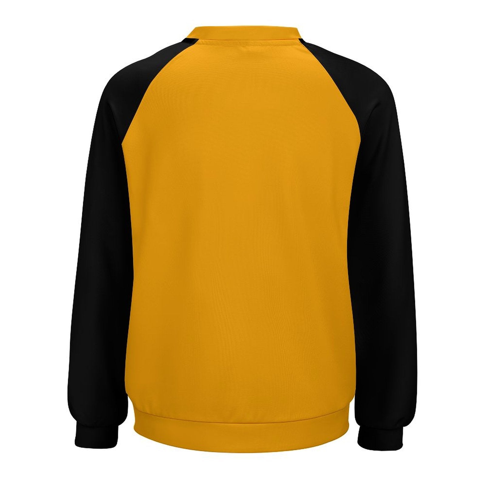 Women's Carrot Orange & Black Solid Sweatshirt