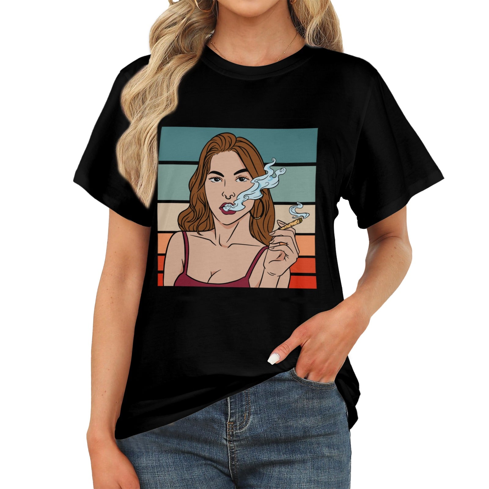 Women's Smoker Acid & Punk Classic Fit T-shirt