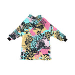 Women's Abstract Leopard Print Blanket Hoodie