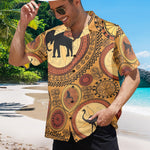 Men's Indian Art Abstract Half Sleeve Shirt