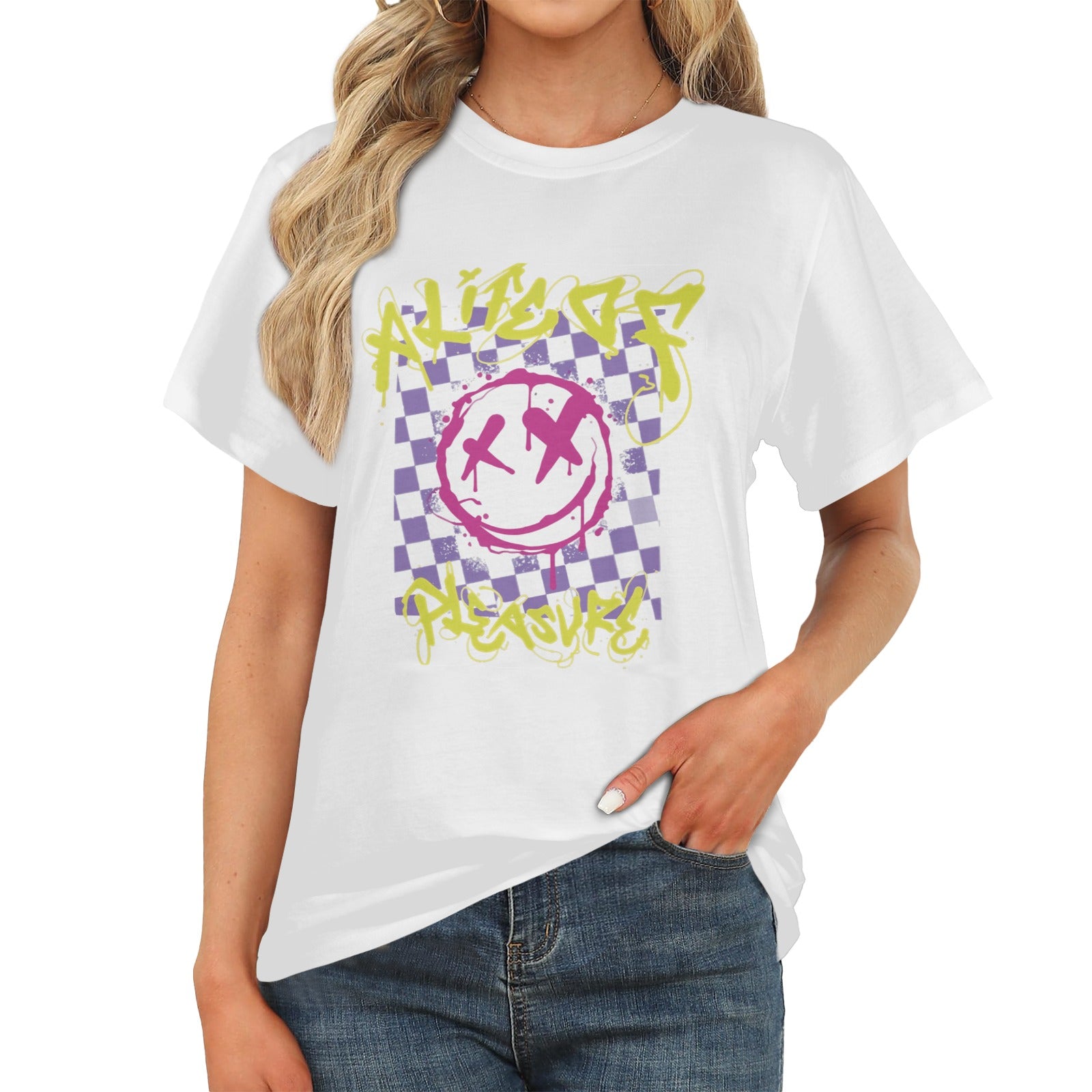 Women's A Life Of Pleasure Streetwear Classic Fit T-shirt