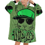 Men's Hip Hop Streetwear Blanket Hoodie