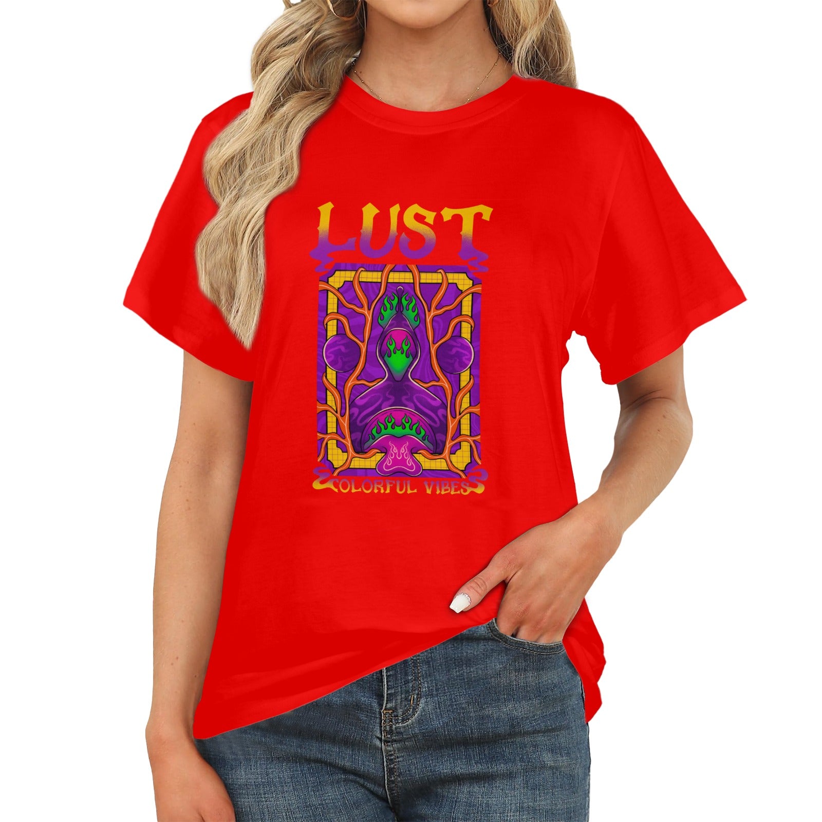 Women's Lust Acid & Punk Classic Fit T-shirt