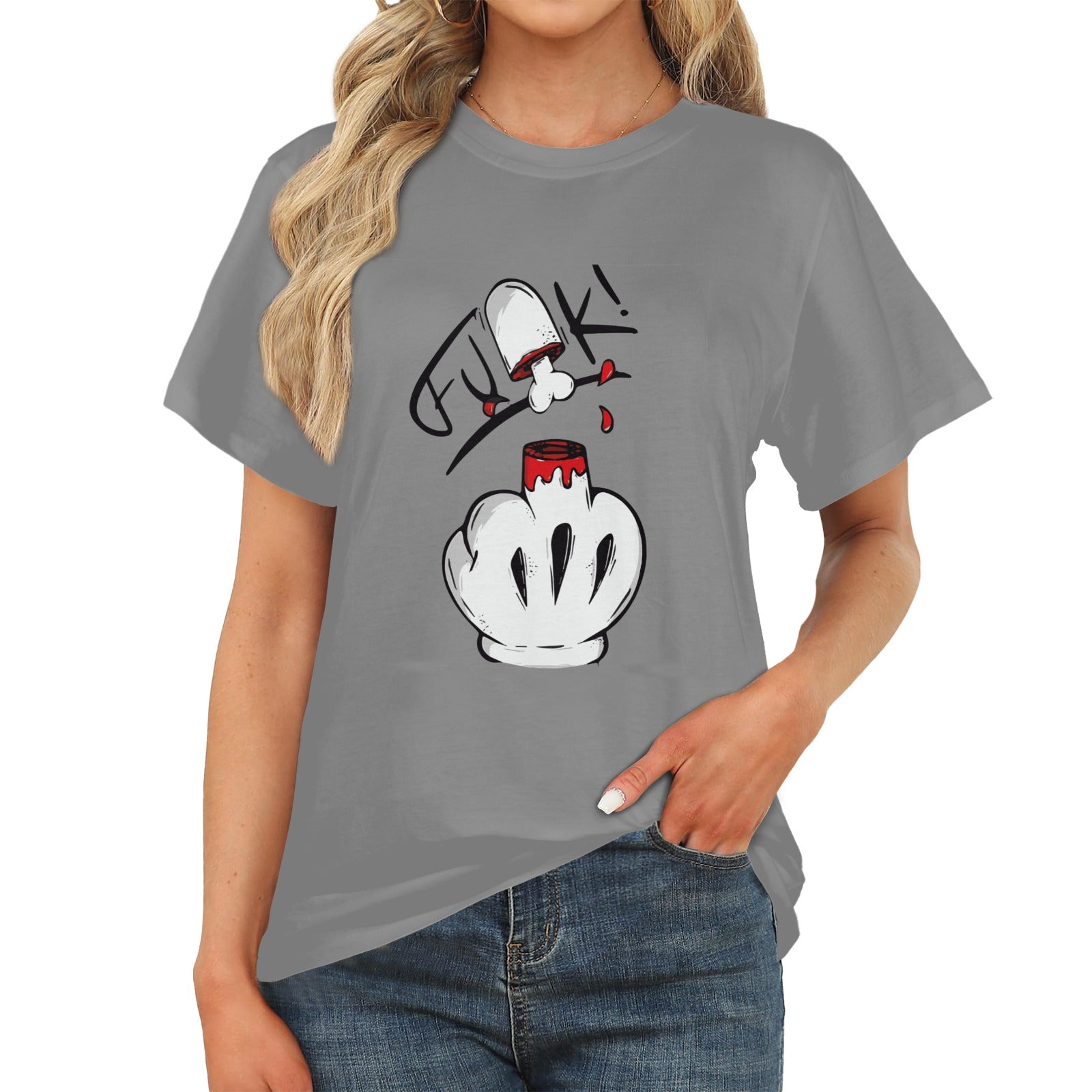 Women's Middle Finger Acid & Punk Classic Fit T-shirt