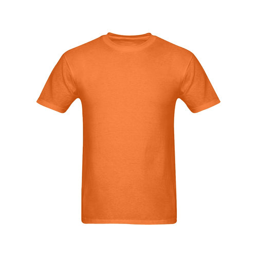 Men's Mango Tango Orange Solid Classic T-shirt