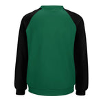 Women's Bottle Green & Black Solid Sweatshirt