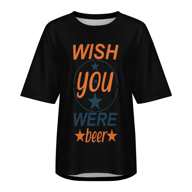Design Drop-Shoulder Mid-Sleeve T-Shirt - New