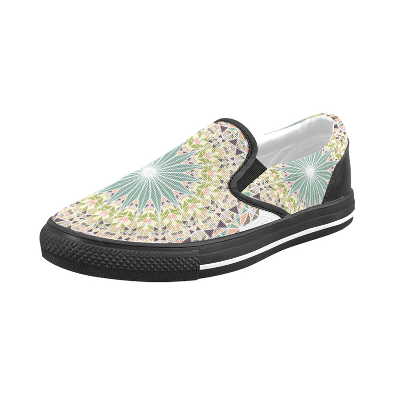 Men's Ethereal Bloom Abstract Slip-on Shoes