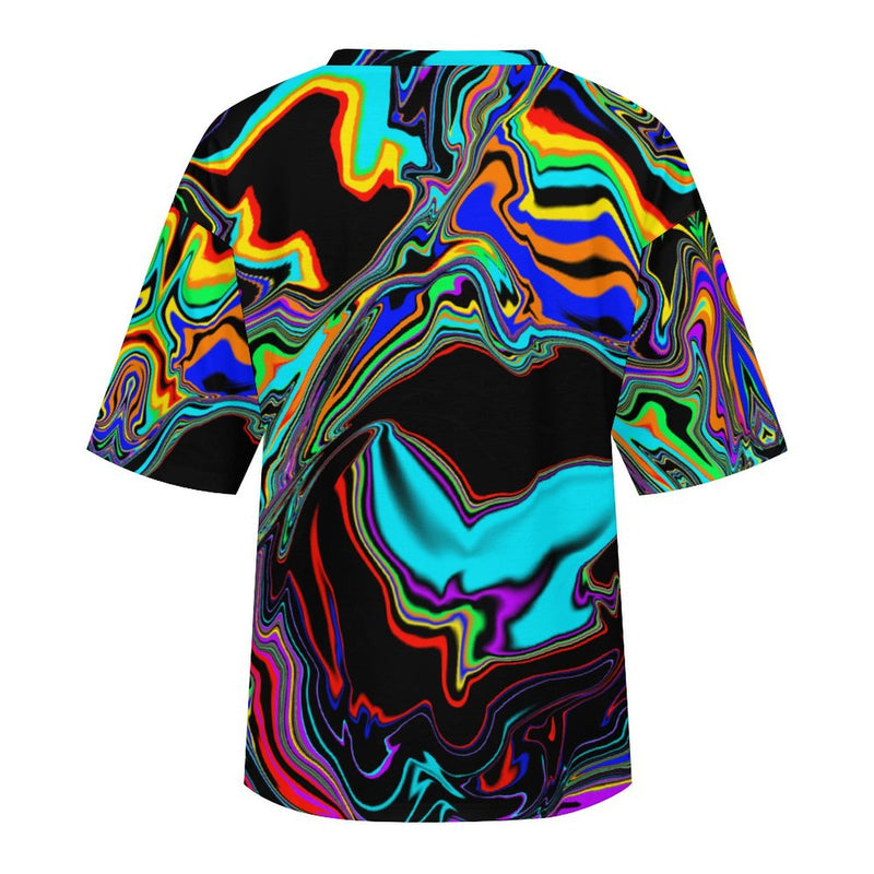 Women's Acid Rain Psychedelic Acid & Punk Oversized T-shirt