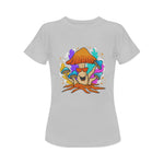 Women's Happy Mushroom Acid & Punk Classic Fit T-shirt