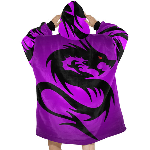 Men's Mortal Combat Abstract Blanket Hoodie