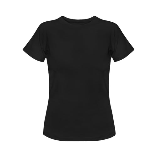 Women's Black Solid Classic T-shirt