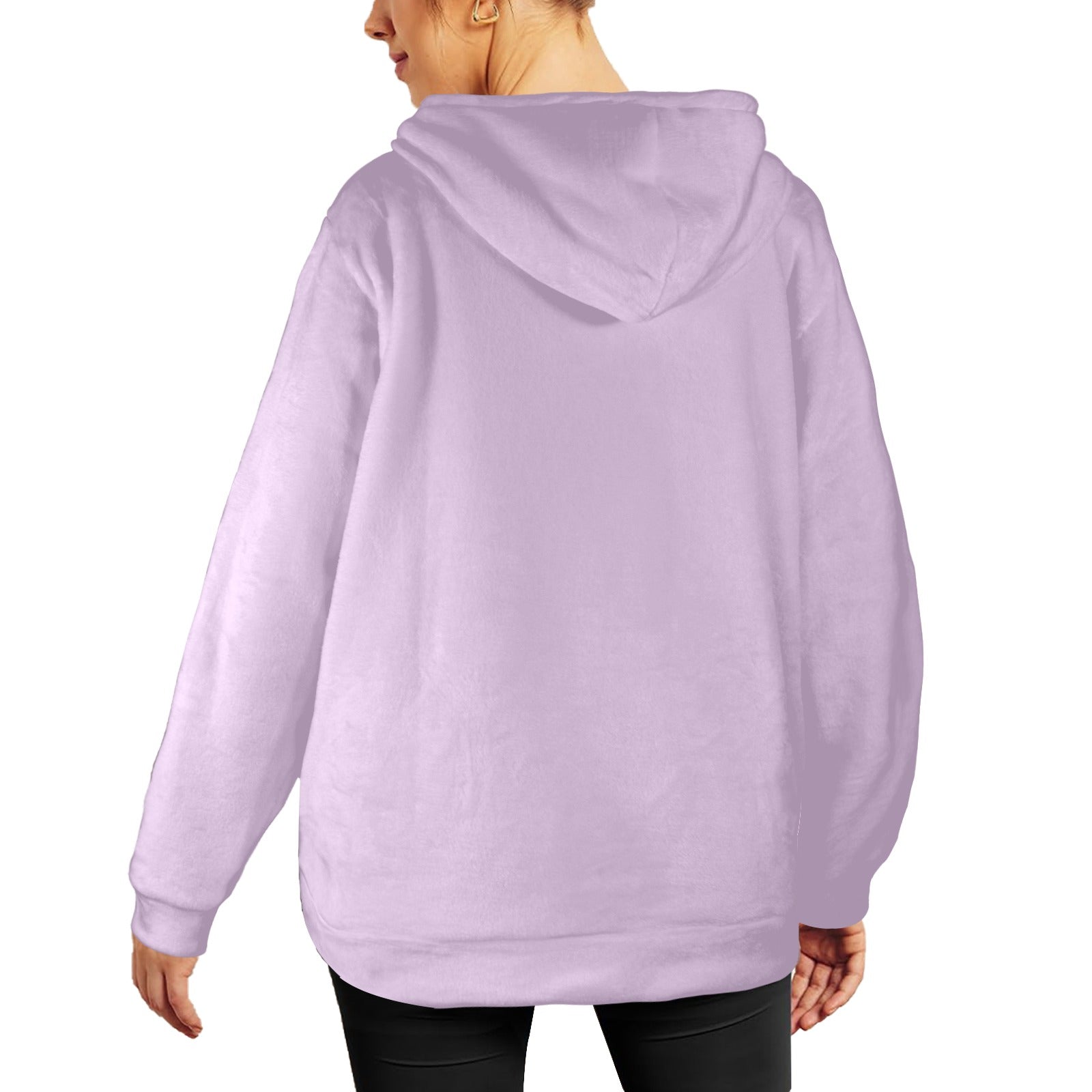 Women's Good Vibes Abstract Flannel Hoodie