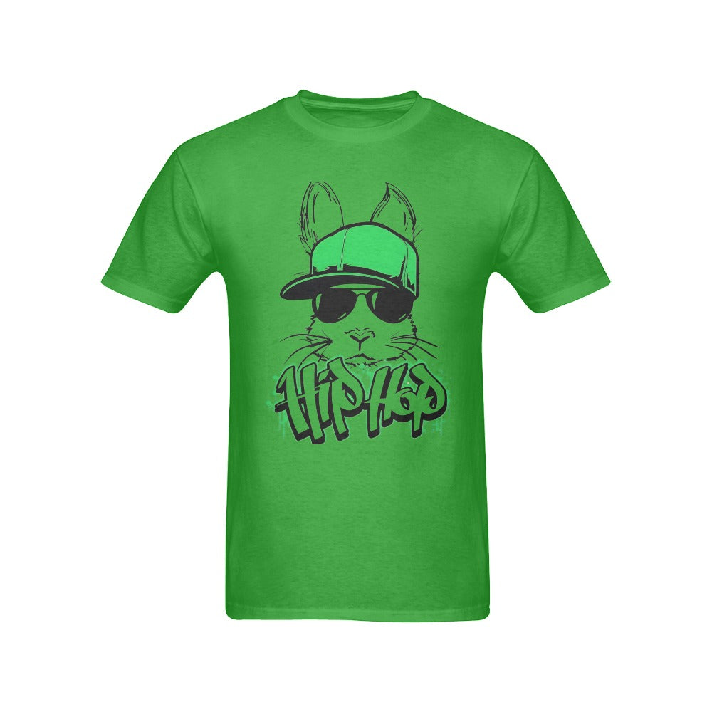 Men's Bunny Hip Hop Streetwear Classic Fit T-shirt