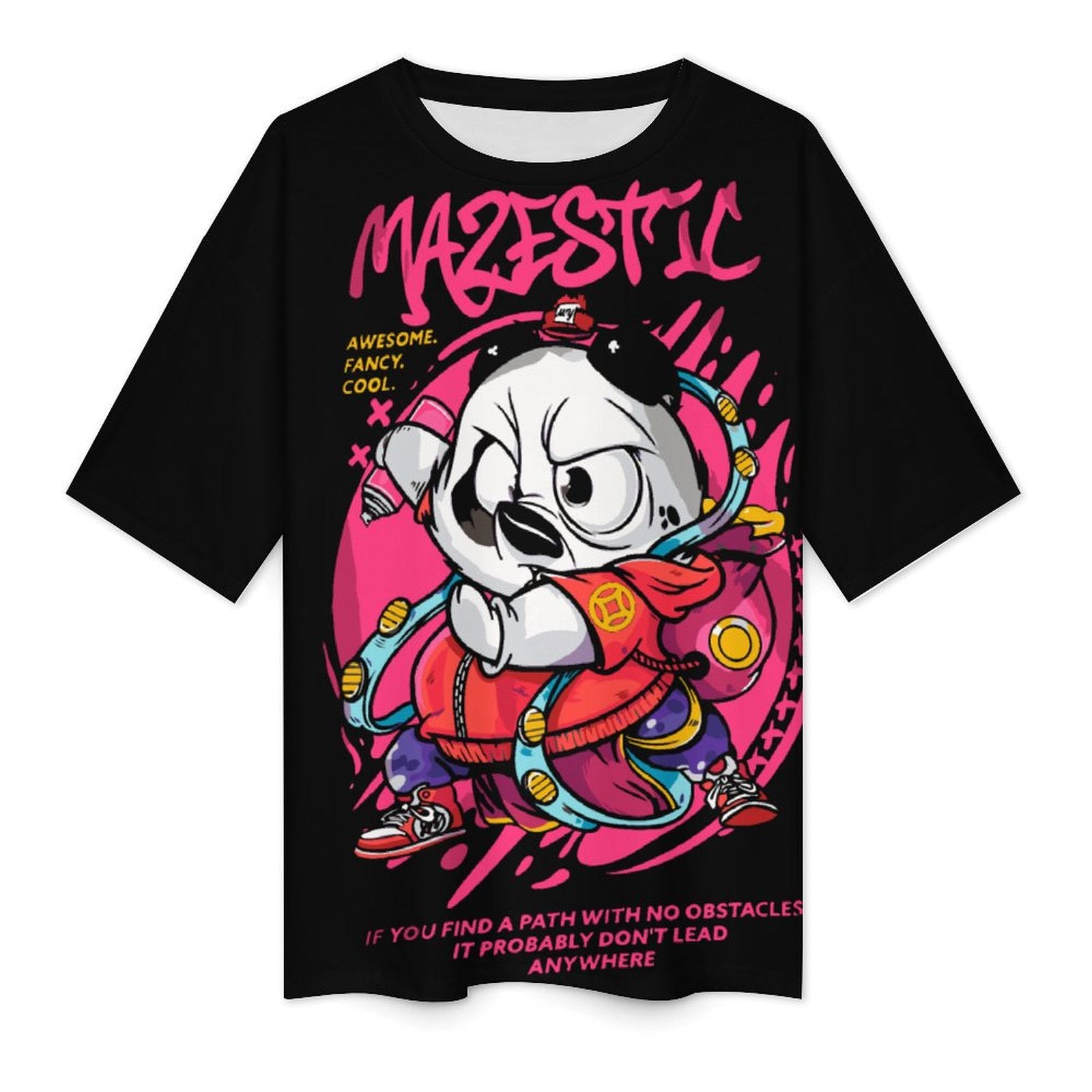 Women's Panda Chi Anime Oversized T-shirt