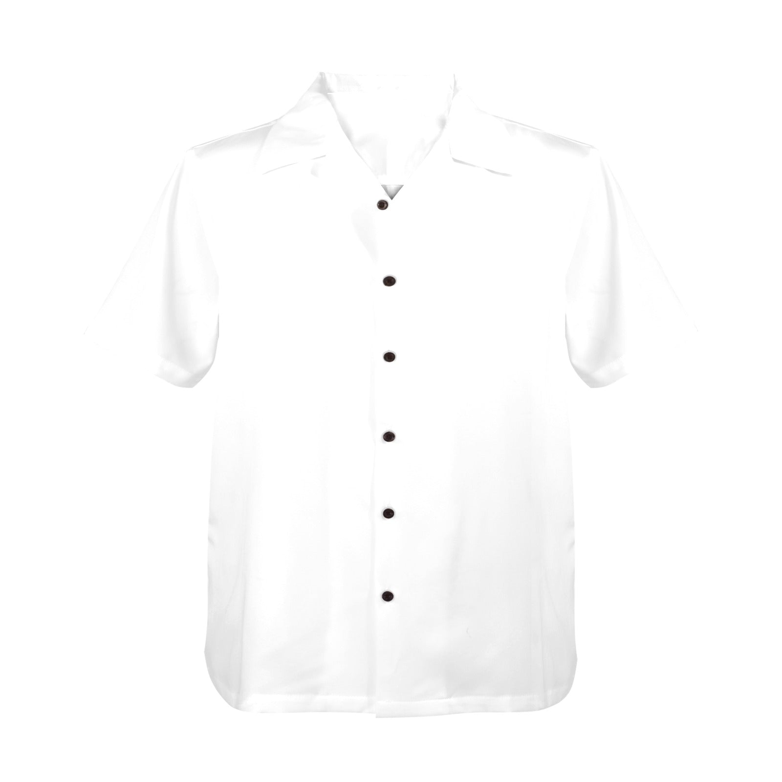 Men's White Solid Half Sleeve Shirt