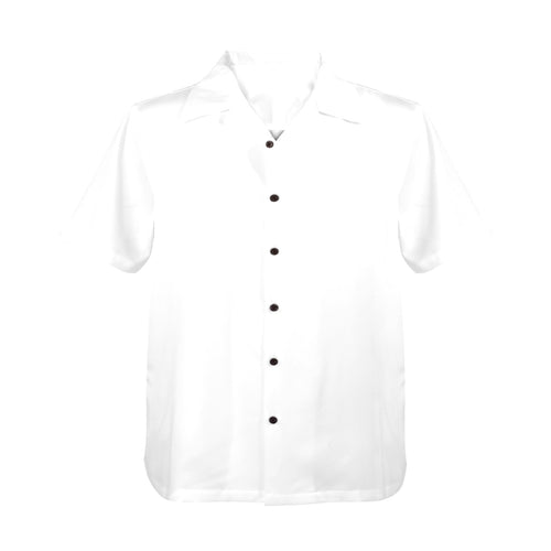 Men's White Solid Half Sleeve Shirt