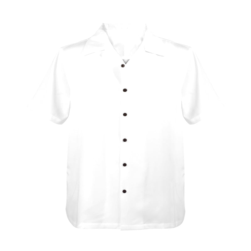 Men's White Solid Half Sleeve Shirt