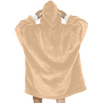 Women's Tan Solid Blanket Hoodie