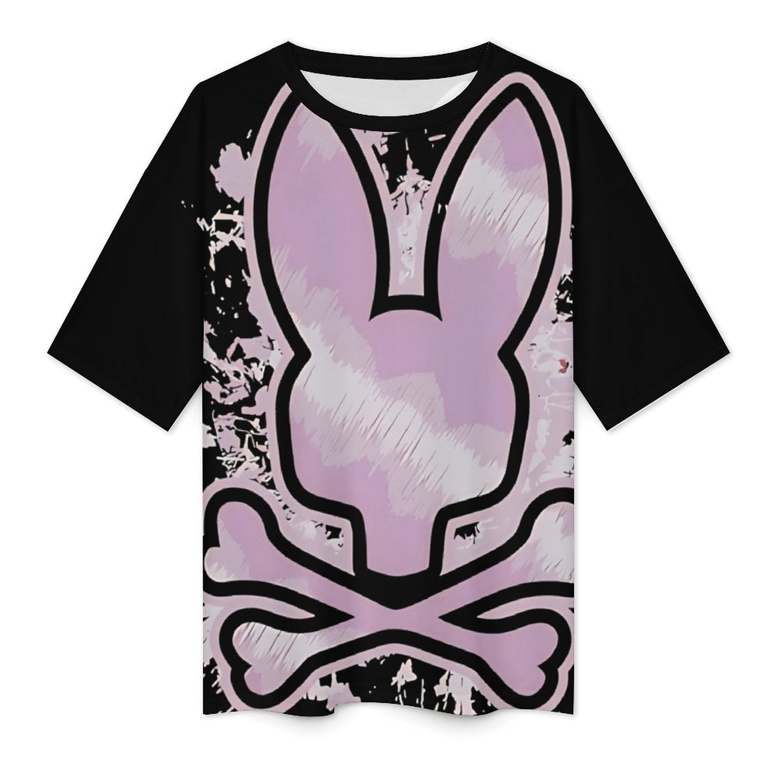 Women's Dangerous Bunny Streetwear Oversized T-shirt