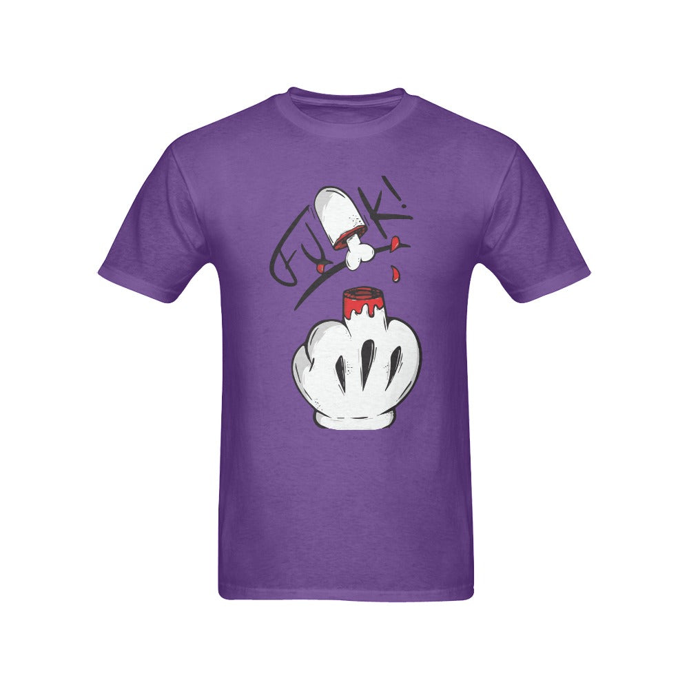 Men's Middle Finger Streetwear Classic Fit T-shirt