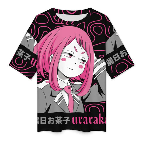Women's Uraraka My Hero Academia Anime Oversized T-shirt