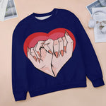 Women's Beautiful Heart Abstract Sweatshirt