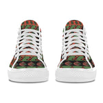 Men's Christmas Stripped Abstract High Top Shoes