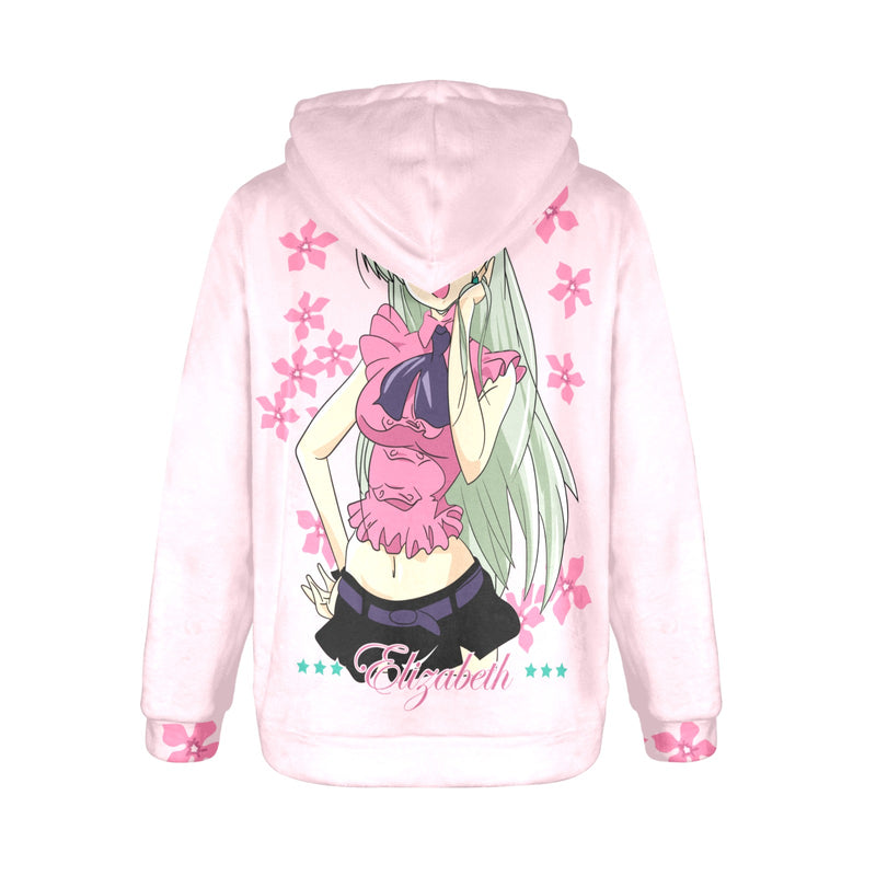 Women's Elizabeth Anime Flannel Hoodie