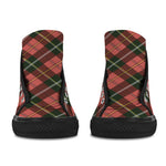 Men's Tartan Blaze Abstract High Top Shoes