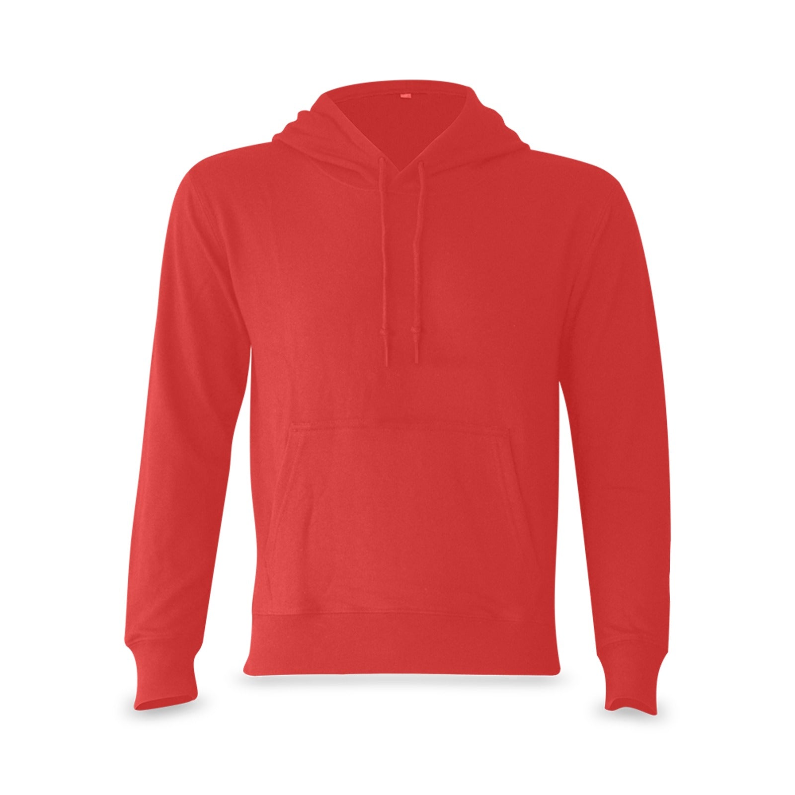 Women's Carmine Red Solid Classic Hoodie