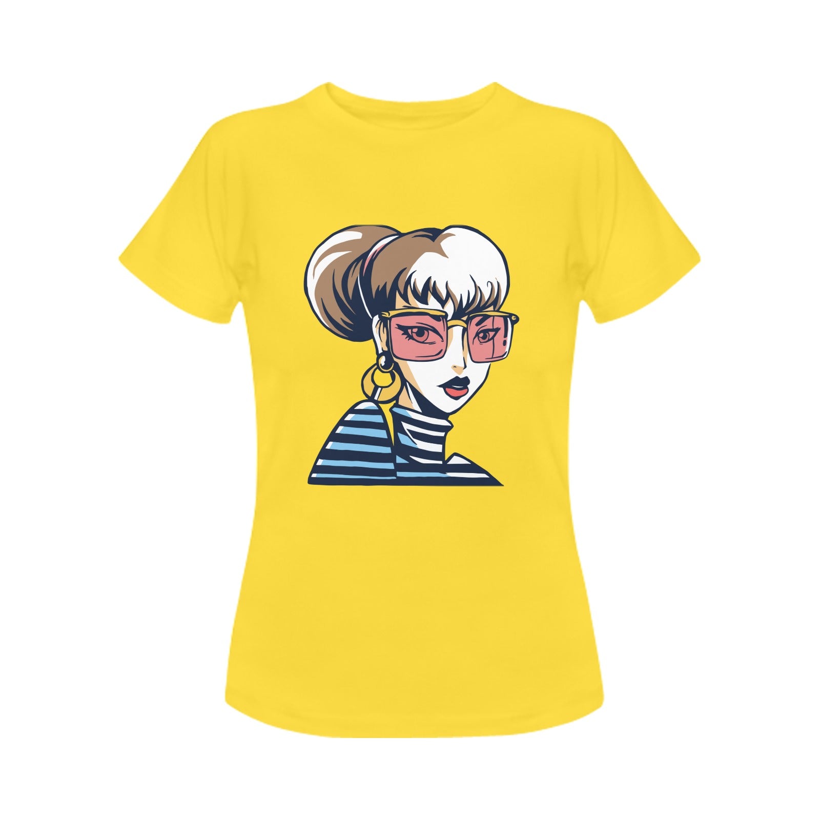 Women's Pop Lady Abstract Classic Fit T-shirt