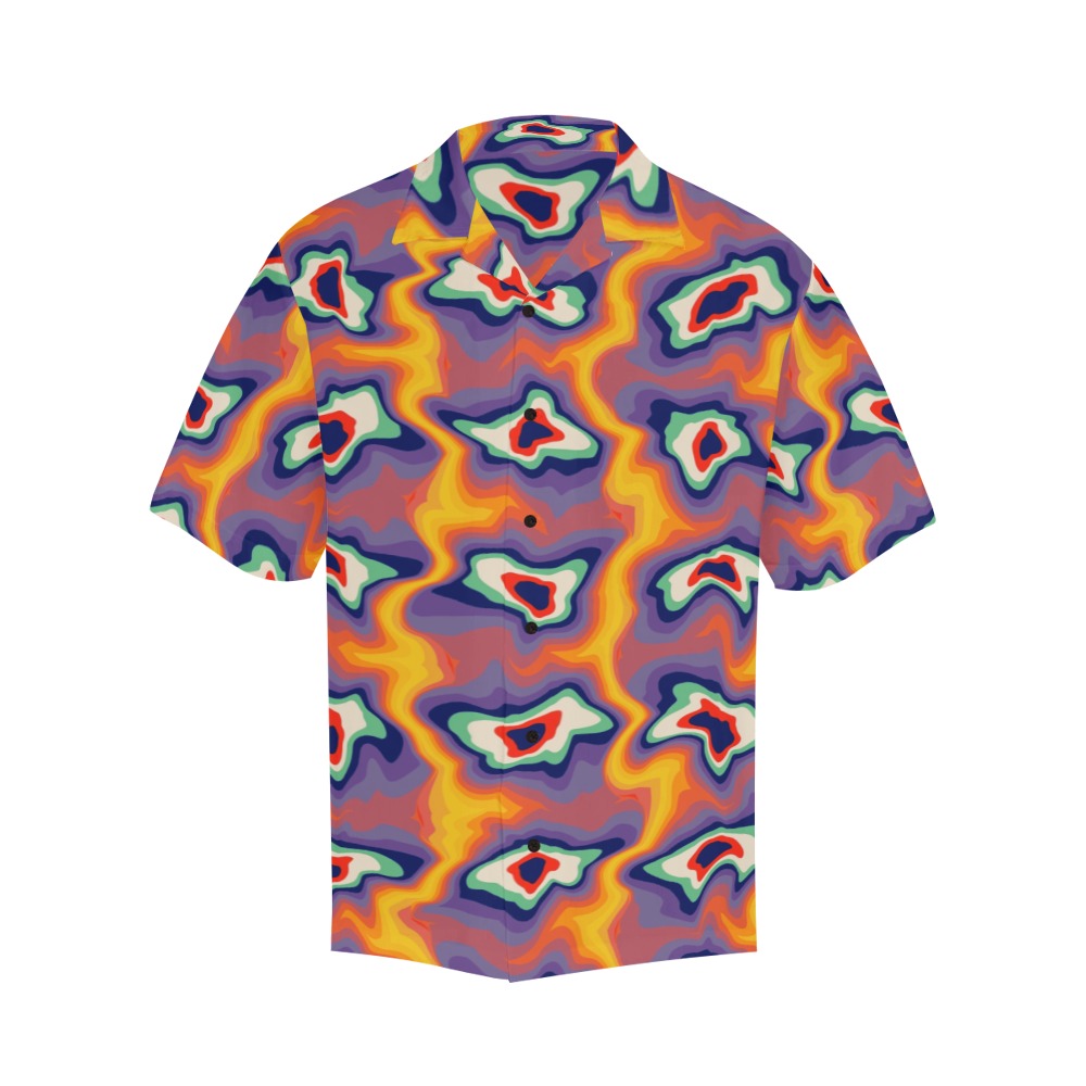 Men's Horror Swirl Abstract Half Sleeve Shirt