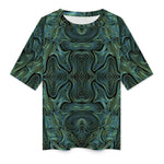 Women's Psychedelic Amoeba Acid & Punk Oversized T-shirt