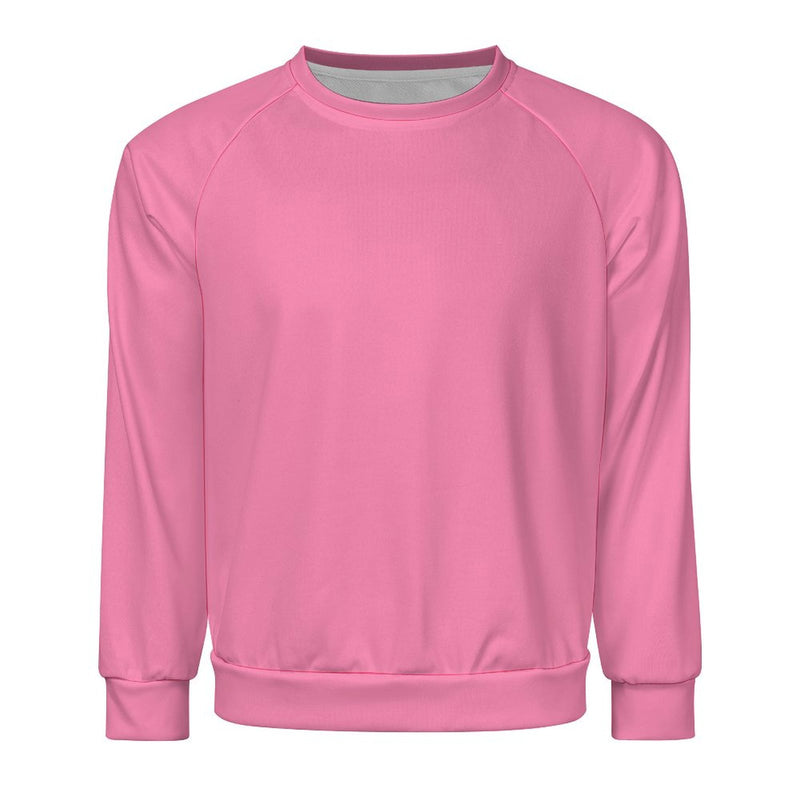 Men's Light Pink Solid Sweatshirt