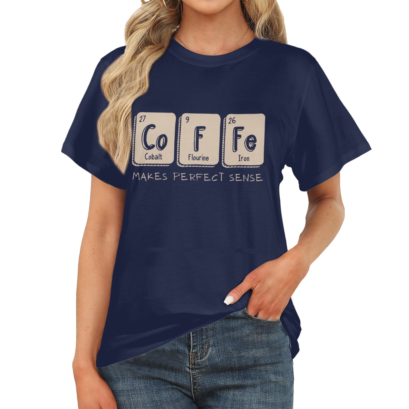 Women's Coffee Abstract Classic Fit T-shirt
