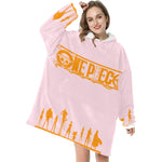 Women's One Piece Anime Blanket Hoodie