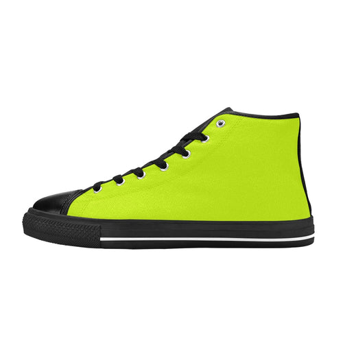Women's Florescent Yellows Solid High Top Shoes