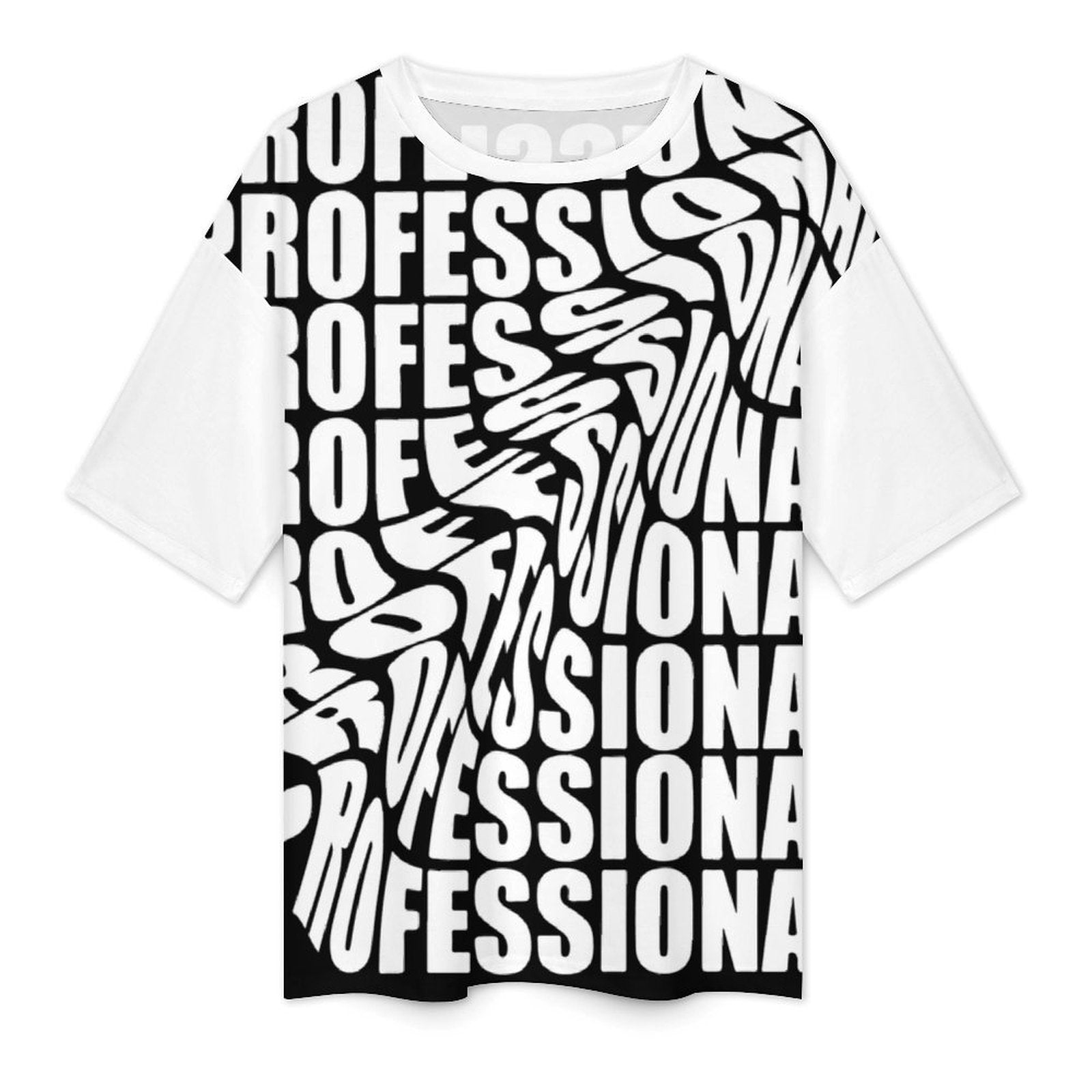 Women's Trippy Professional Acid & Punk Oversized T-shirt