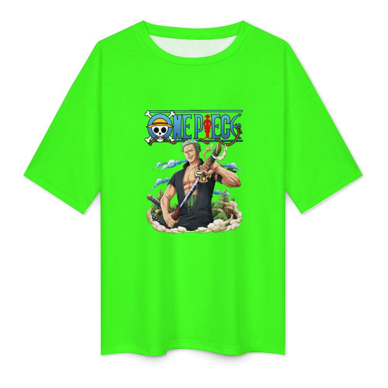 Men's Zoro One Piece Anime Oversized T-shirt