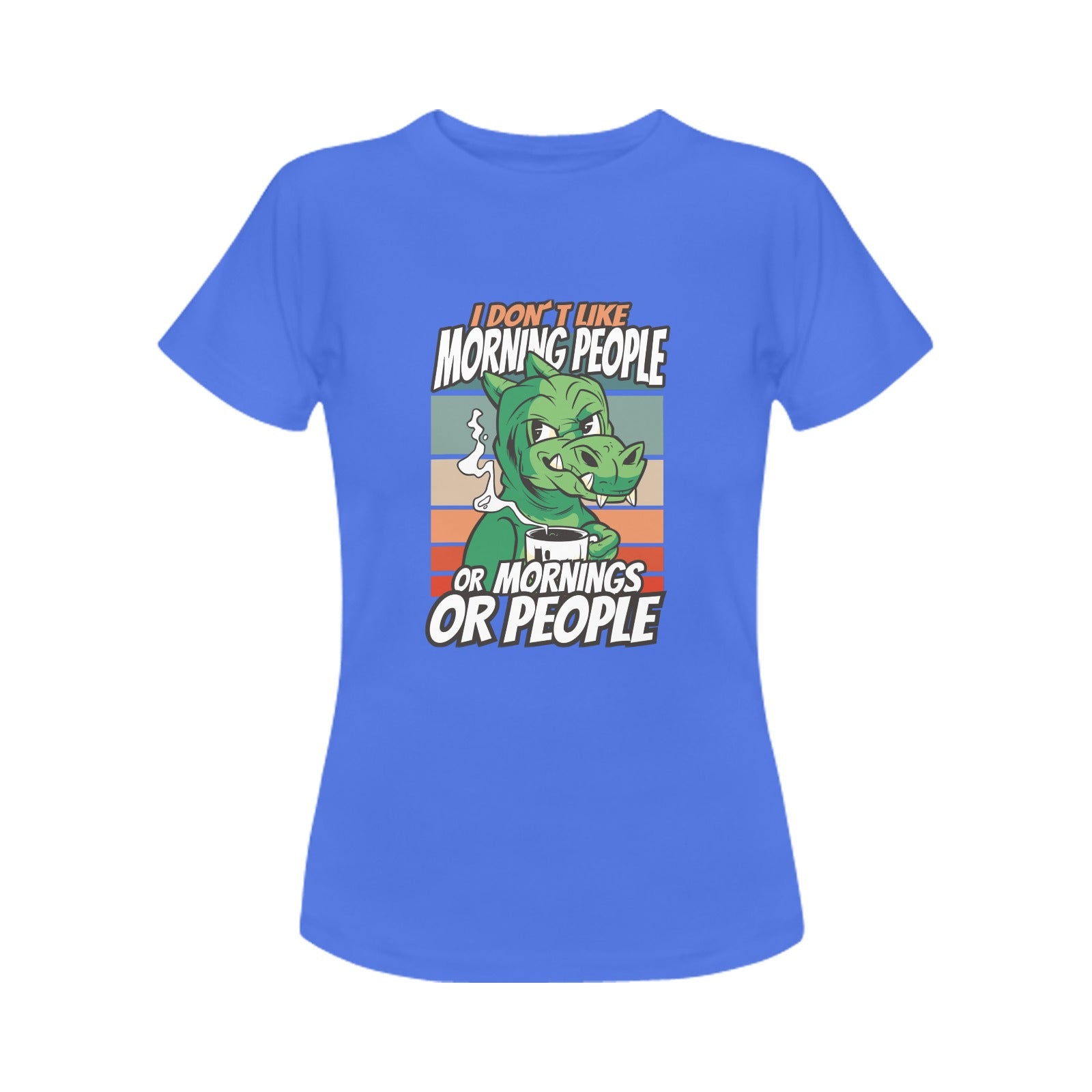 Women's Morning People Abstract Classic Fit T-shirt