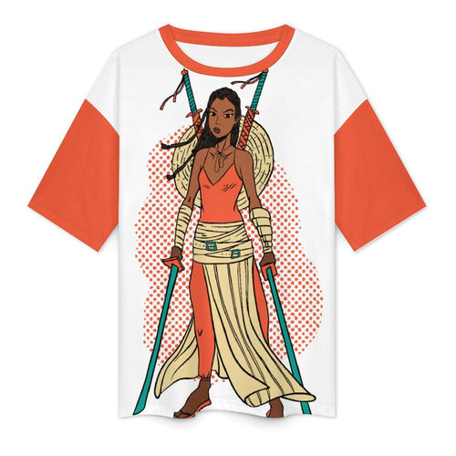 Women's Fearless Fighter Streetwear Oversized T-shirt